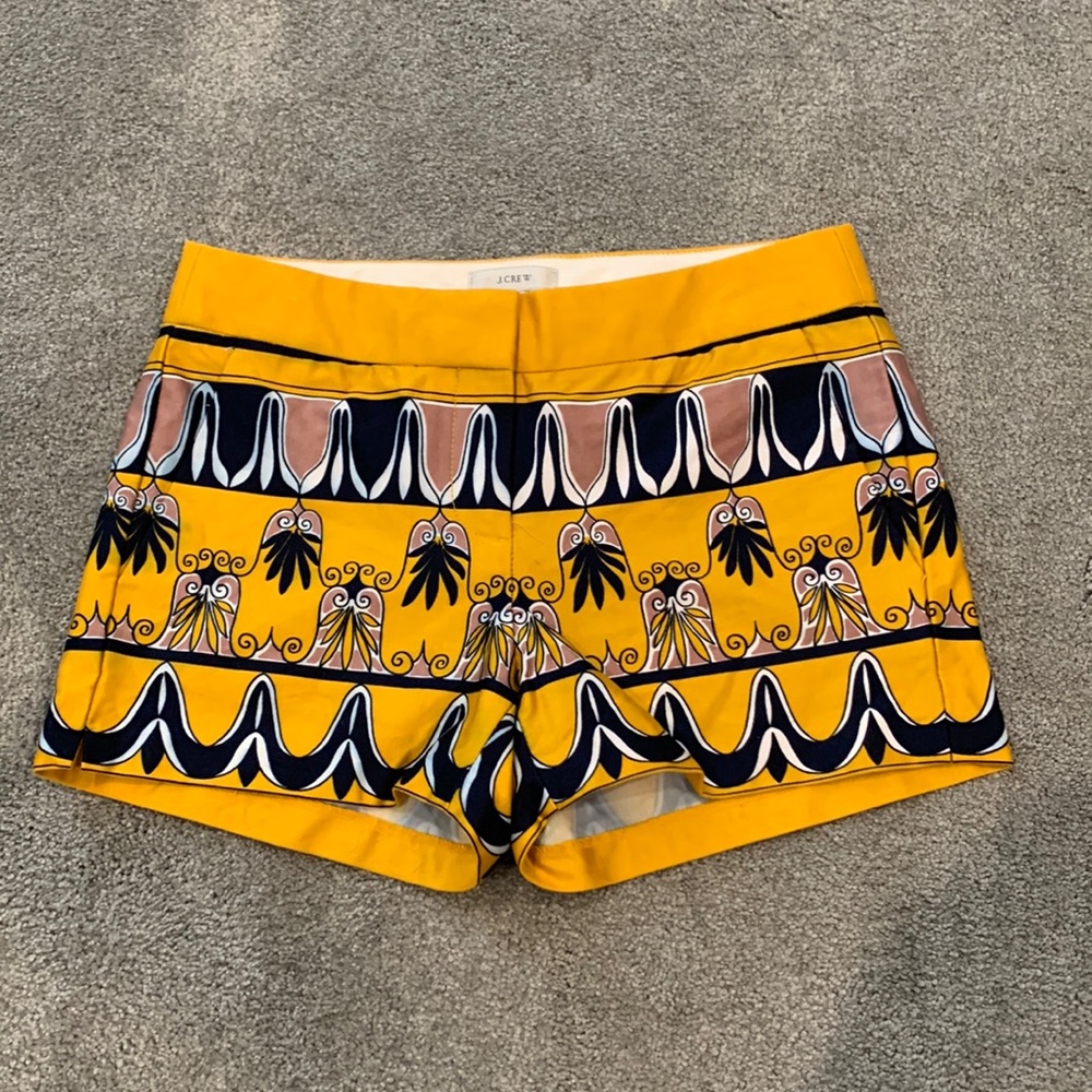 J crew Scroll Shorts size 00
